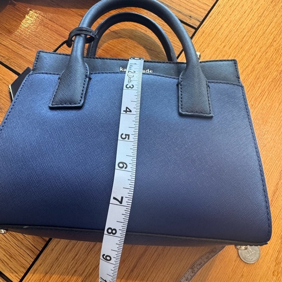 Kate Spade Dark Blue with cream on side. (Shows in Pics) Satchel Bag. - Picture 9 of 11